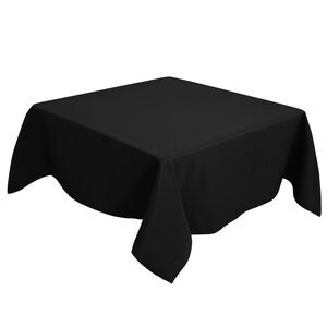 Polyester Tablecloth Spillproof 55x55 Inches Black